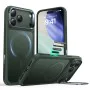 Калъф за iPhone 17 Pro – с MagSafe – ESR Classic Hybrid HaloLock Kickstand – Матиран зелен