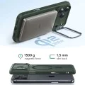 Калъф за iPhone 17 Pro Max – с MagSafe – ESR Classic Hybrid HaloLock Kickstand – Матиран зелен