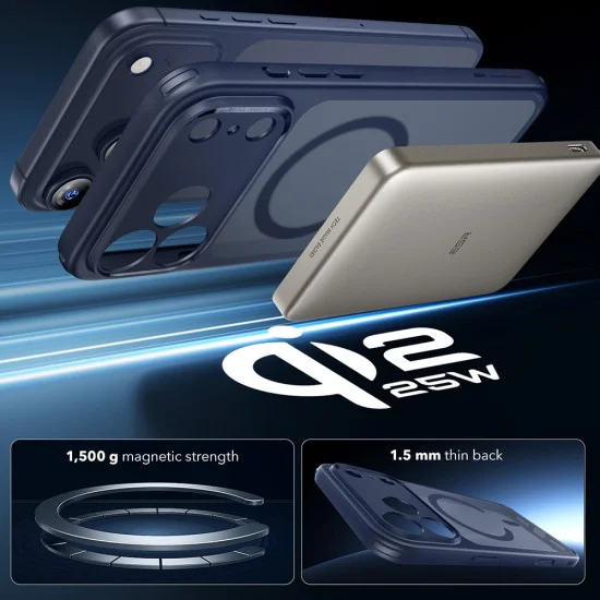 Калъф за iPhone 17 Pro Max - ESR - Classic Hybrid HaloLock - Frosted Blue