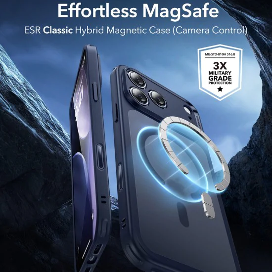 Калъф за iPhone 17 Pro Max - ESR - Classic Hybrid HaloLock - Frosted Blue