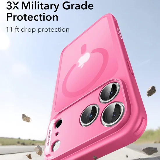 Калъф за iPhone 17 Pro Max - ESR - Classic Hybrid HaloLock - Frosted Розов