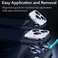 Протектор - Камера за iPhone 14 Pro/Pro Max/15 Pro/Pro Max/16 Pro/16 Pro Max/17 Pro/17 Pro Max - ESR - Armorite протектори за обективи за камера - Хроматни