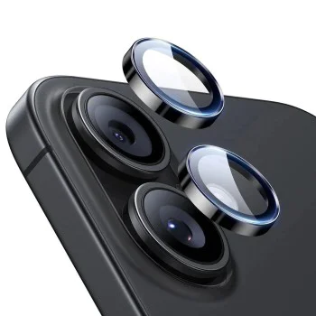 Протектор - Камера за iPhone 16 / iPhone 16 Plus / iPhone 17 - ESR - Протектори за обективи за камера Armorite (2 броя) - Черен