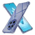 Калъф за OnePlus 12R - Techsuit - Удароустойчив Clear Silicone - Опушено Черен