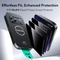 Протектор за iPhone 17 Pro Max - ESR - Защита от замърсяване с UV защита Tempered Glass UltraFit (3 броя) - Черен