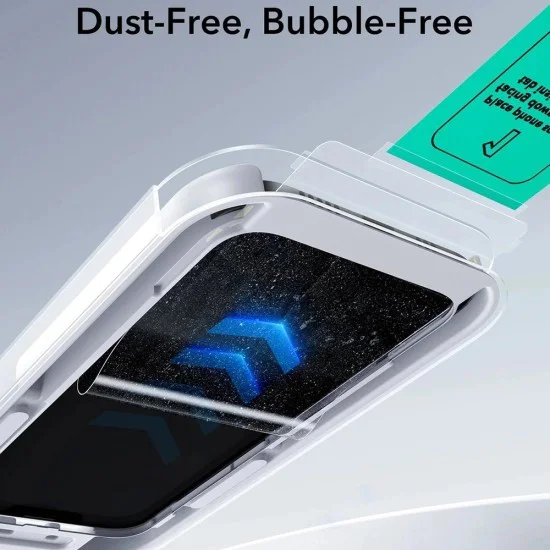 Протектор за iPhone 17 Pro Max - ESR - Защита от замърсяване с UV защита Tempered Glass UltraFit (3 броя) - Черен