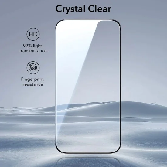 Протектор за iPhone 17 Air - ESR - Tempered Glass UltraFit (3 броя) - Черен