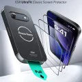 Протектор за iPhone 17 Air - ESR - Tempered Glass UltraFit (3 броя) - Черен
