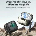 Калъф за Apple AirPods Pro 3 – с MagSafe – ESR Cyber FlickLock HaloLock – Черен