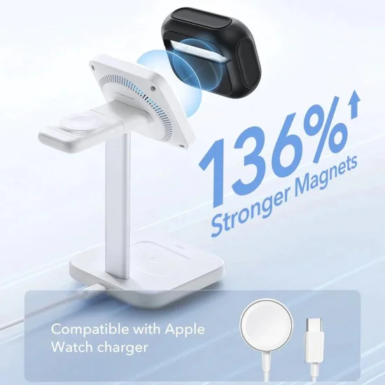 Калъф за Apple AirPods Pro 3 – с MagSafe – ESR Orbit Hybrid HaloLock – Черен