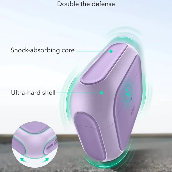 Калъф за Apple AirPods Pro 3 – с MagSafe – ESR Orbit Hybrid HaloLock – Лавандула