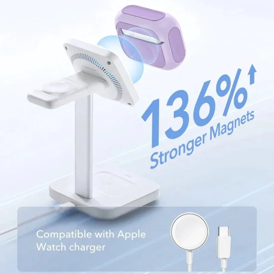Калъф за Apple AirPods Pro 3 – с MagSafe – ESR Orbit Hybrid HaloLock – Лавандула
