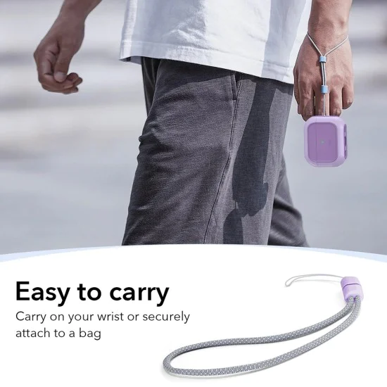 Калъф за Apple AirPods Pro 3 – с MagSafe – ESR Orbit Hybrid HaloLock – Лавандула