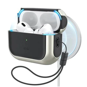 Калъф за Apple AirPods Pro 3 – с MagSafe – ESR Orbit Hybrid HaloLock – Титан