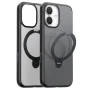 Калъф за iPhone 17 - Torras - Ostand Spin MagSafe Series - Черен
