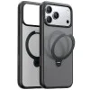 Калъф за iPhone 17 Pro Max - Torras - Ostand Spin MagSafe Series - Черен
