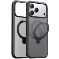 Калъф за iPhone 17 Pro Max - Torras - Ostand Spin MagSafe Series - Черен