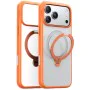 Калъф за iPhone 17 Pro Max - Torras - Ostand Spin MagSafe Series - Оранжев