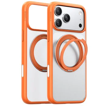 Калъф за iPhone 17 Pro - Torras - Ostand Pro MagSafe Series - Оранжев