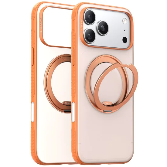 Калъф с MagSafe – Torras Ostand R Fitness Series – iPhone 17 Pro – Оранжев