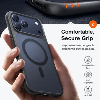 Калъф за iPhone 17 Pro Max - Torras - Guardian Magnetic Series - Черен
