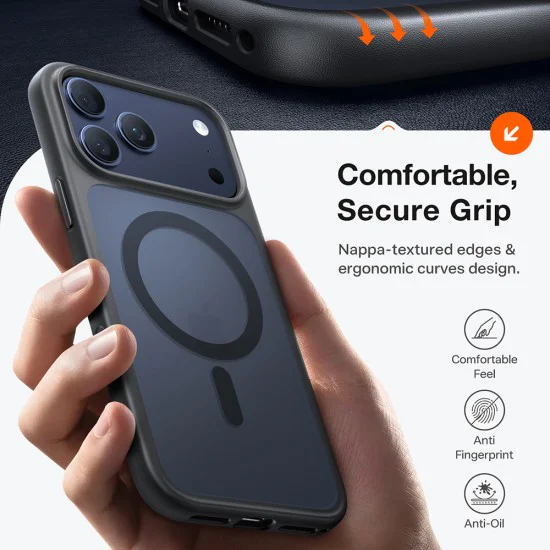 Калъф за iPhone 17 Pro Max - Torras - Guardian Magnetic Series - Черен
