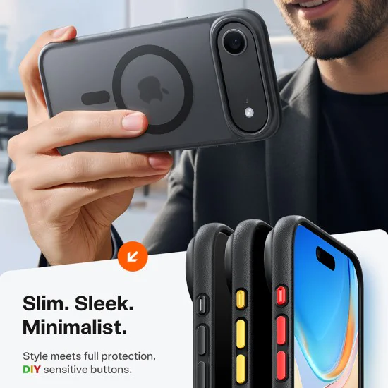 Калъф за iPhone 17 Air - Torras - Guardian Magnetic Series - Черен