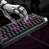 Havit - Геймърска клавиатура (KB903L) - USB-C, с RGB светлини, 1.8 м, 200 мА - Бяла