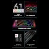Havit - Геймърска клавиатура (KB903L) - USB-C, с RGB светлини, 1.8 м, 200 мА - Бяла