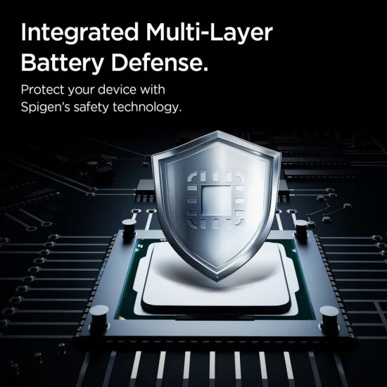 Spigen - Power Bank Essential (EA2210) - Бързо зареждане, USB, 2x Type-C, Тънък дизайн, Quantum Boost, 10000mAh, 22.5W - Черен
