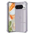 Калъф за Google Pixel 9 Pro - Techsuit - Удароустойчив Clear Silicone - Опушено Черен