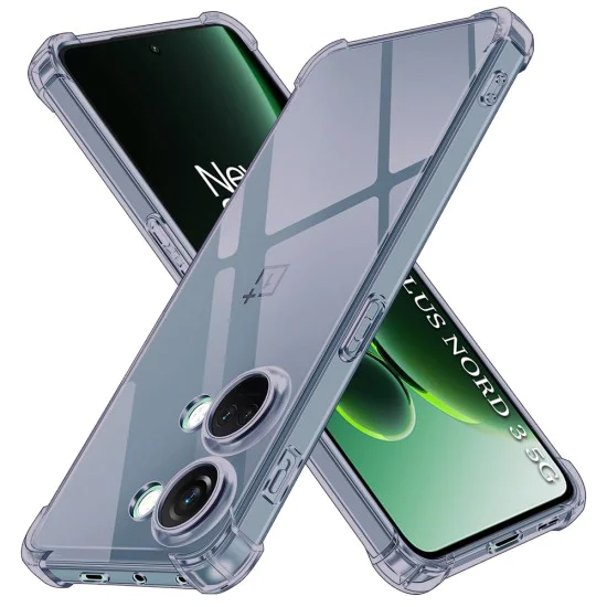 Калъф за OnePlus Nord 3 - Techsuit - Удароустойчив Clear Silicone - Опушено Черен