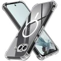 Калъф за Google Pixel 9a - Techsuit - Удароустойчив Clear Silicone MagSafe - Прозрачен