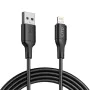 Кабел за данни с USB конектори, Lightning, 1 m - Lito (LD06L) - черен