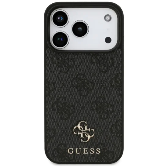 Калъф за iPhone 17 Pro – с MagSafe – Guess (GUHMP17LP4SM4MK) 4G Small and Classic Logo – Черен