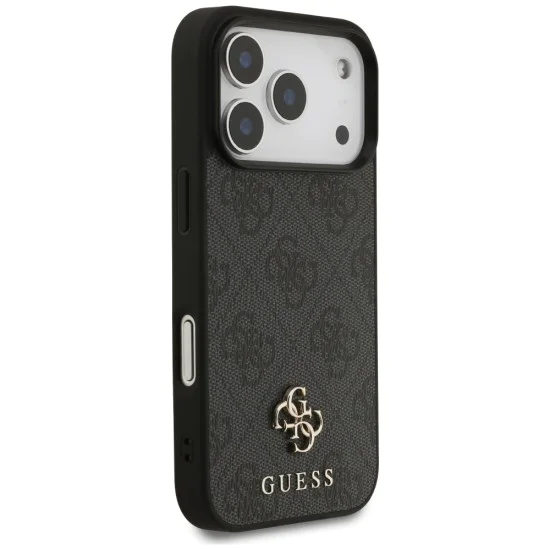 Калъф за iPhone 17 Pro – с MagSafe – Guess (GUHMP17LP4SM4MK) 4G Small and Classic Logo – Черен