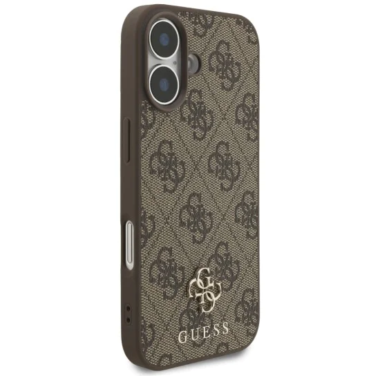 Калъф за iPhone 17 – с MagSafe – Guess (GUHMP17SP4SM4MW) 4G Small and Classic Logo – Кафяв