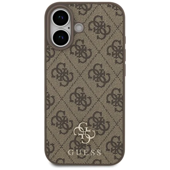 Калъф за iPhone 17 – с MagSafe – Guess (GUHMP17SP4SM4MW) 4G Small and Classic Logo – Кафяв