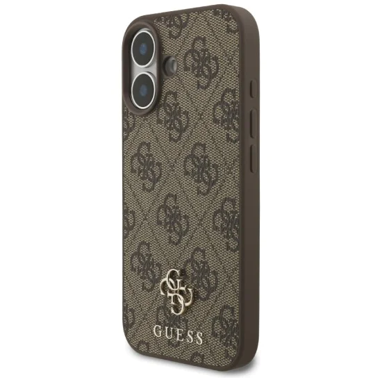 Калъф за iPhone 17 – с MagSafe – Guess (GUHMP17SP4SM4MW) 4G Small and Classic Logo – Кафяв