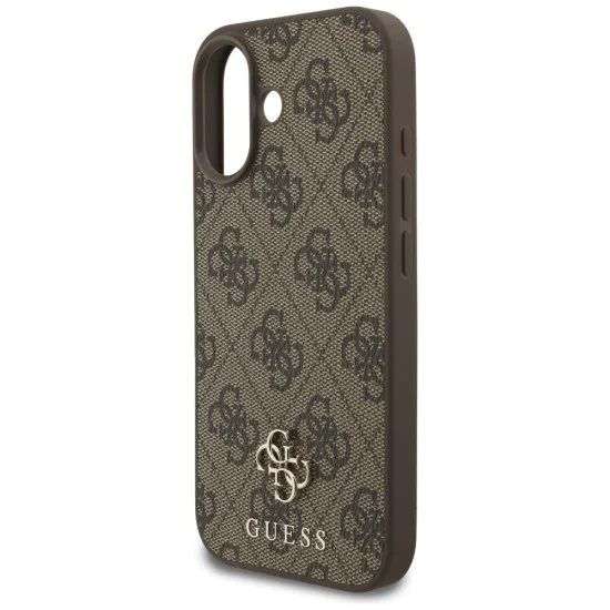 Калъф за iPhone 17 – с MagSafe – Guess (GUHMP17SP4SM4MW) 4G Small and Classic Logo – Кафяв