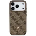 Калъф за iPhone 17 Pro – с MagSafe – Guess (GUHMP17LP4SM4MW) 4G Small and Classic Logo – Кафяв