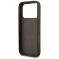 Калъф за iPhone 17 Pro – с MagSafe – Guess (GUHMP17LP4SM4MW) 4G Small and Classic Logo – Кафяв