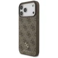 Калъф за iPhone 17 Pro Max – с MagSafe – Guess (GUHMP17XP4SM4MW) 4G Small and Classic Logo – Кафяв
