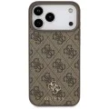 Калъф за iPhone 17 Pro Max – с MagSafe – Guess (GUHMP17XP4SM4MW) 4G Small and Classic Logo – Кафяв