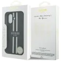 Калъф за iPhone 17 – с MagSafe – Guess (GUHMP17SP4RPSK) Hardcase 4G Printed Stripes – Черен