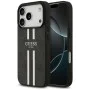 Калъф за iPhone 17 Pro – с MagSafe – Guess (GUHMP17LP4RPSK) Hardcase 4G Printed Stripes – Черен