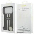 Калъф за iPhone 17 Pro Max – с MagSafe – Guess (GUHMP17XP4RPSK) Hardcase 4G Printed Stripes – Черен