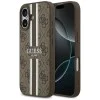Калъф за iPhone 17 - Guess - Hardcase 4G Printed Stripes MagSafe (GUHMP17SP4RPSW) - Кафяв