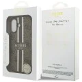 Калъф за iPhone 17 - Guess - Hardcase 4G Printed Stripes MagSafe (GUHMP17SP4RPSW) - Кафяв