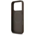 Калъф за iPhone 17 Pro - Guess - Hardcase 4G Printed Stripes MagSafe (GUHMP17LP4RPSW) - Кафяв
